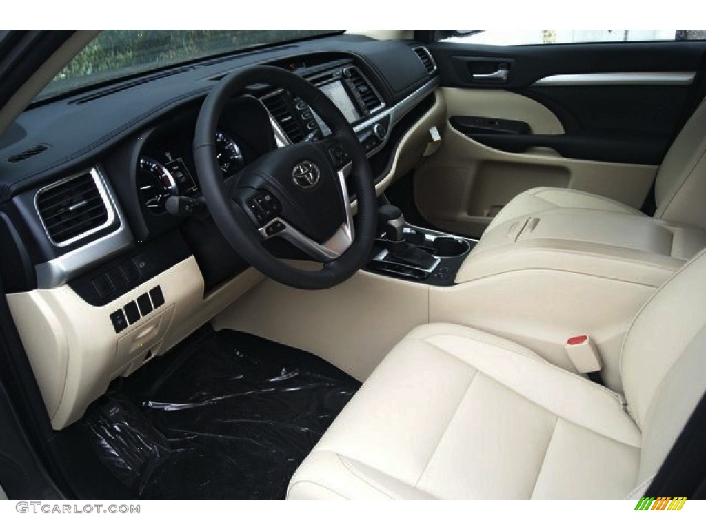 Almond Interior 2015 Toyota Highlander XLE AWD Photo #98623746