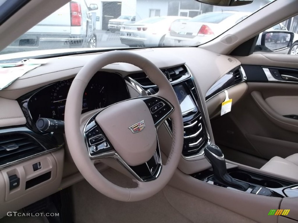 2015 Cadillac CTS 3.6 Luxury AWD Sedan Light Cashmere/Medium Cashmere Dashboard Photo #98623779