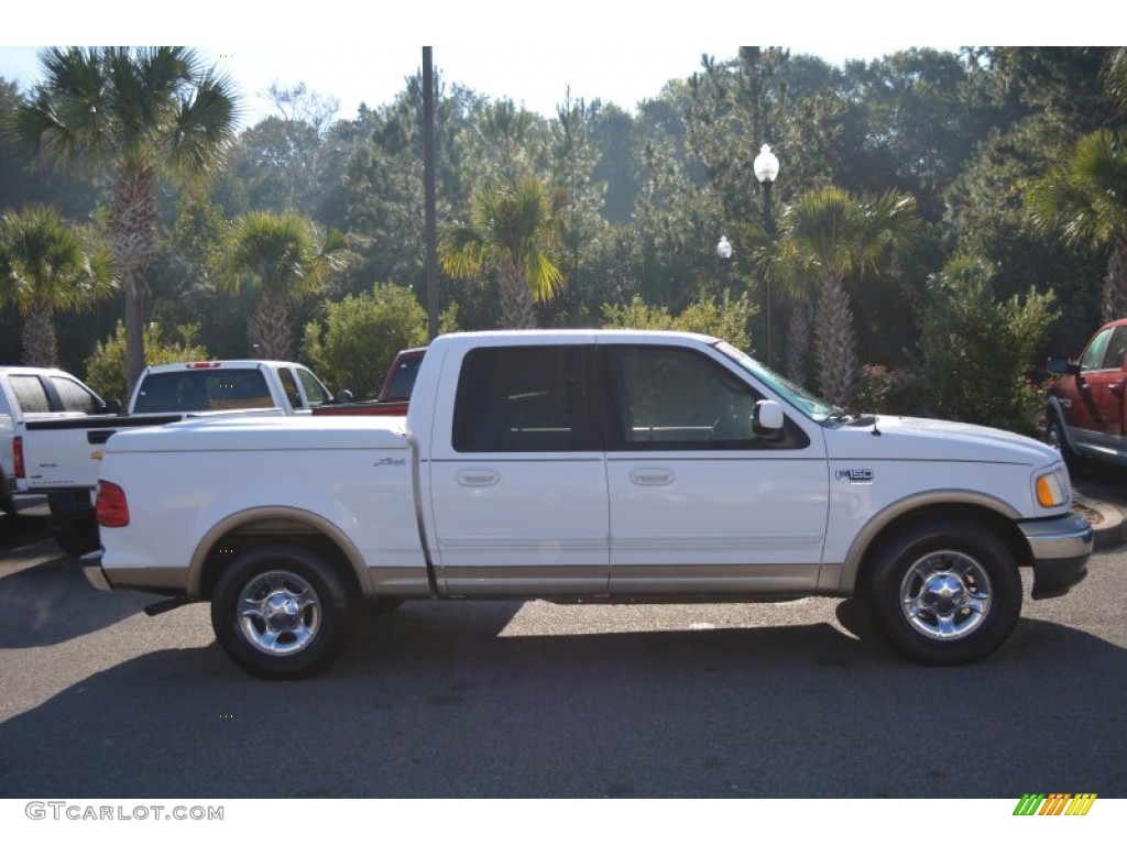 Oxford White 2001 Ford F150 Lariat SuperCrew Exterior Photo #98624994