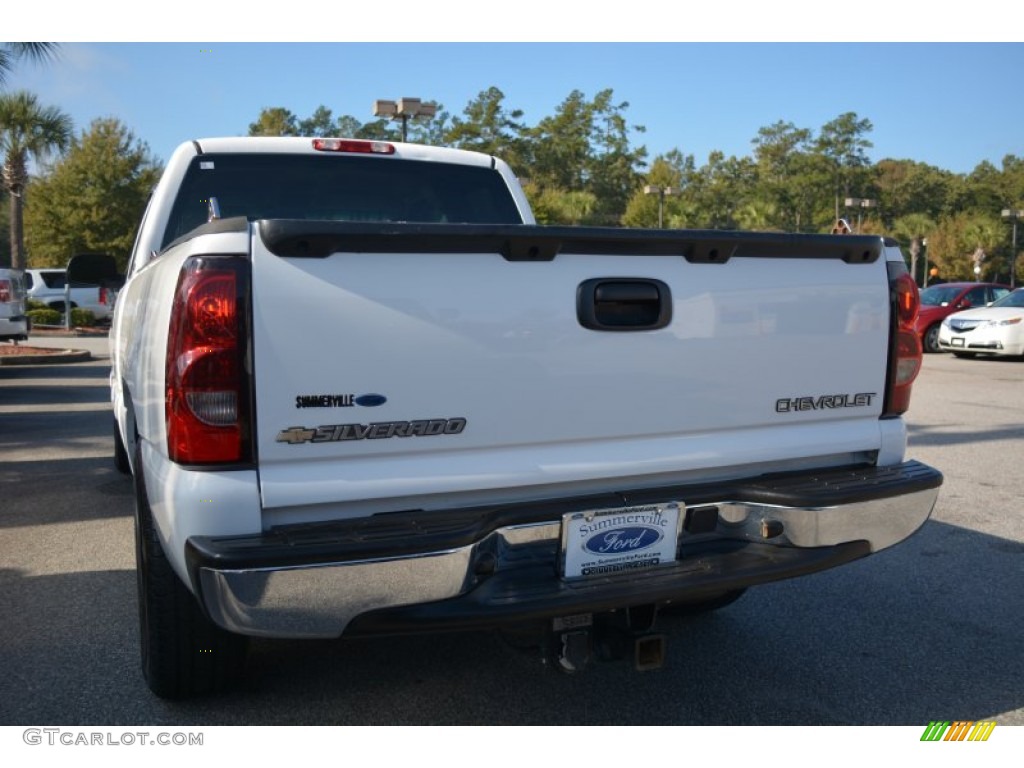 2005 Silverado 1500 LS Extended Cab - Summit White / Dark Charcoal photo #4