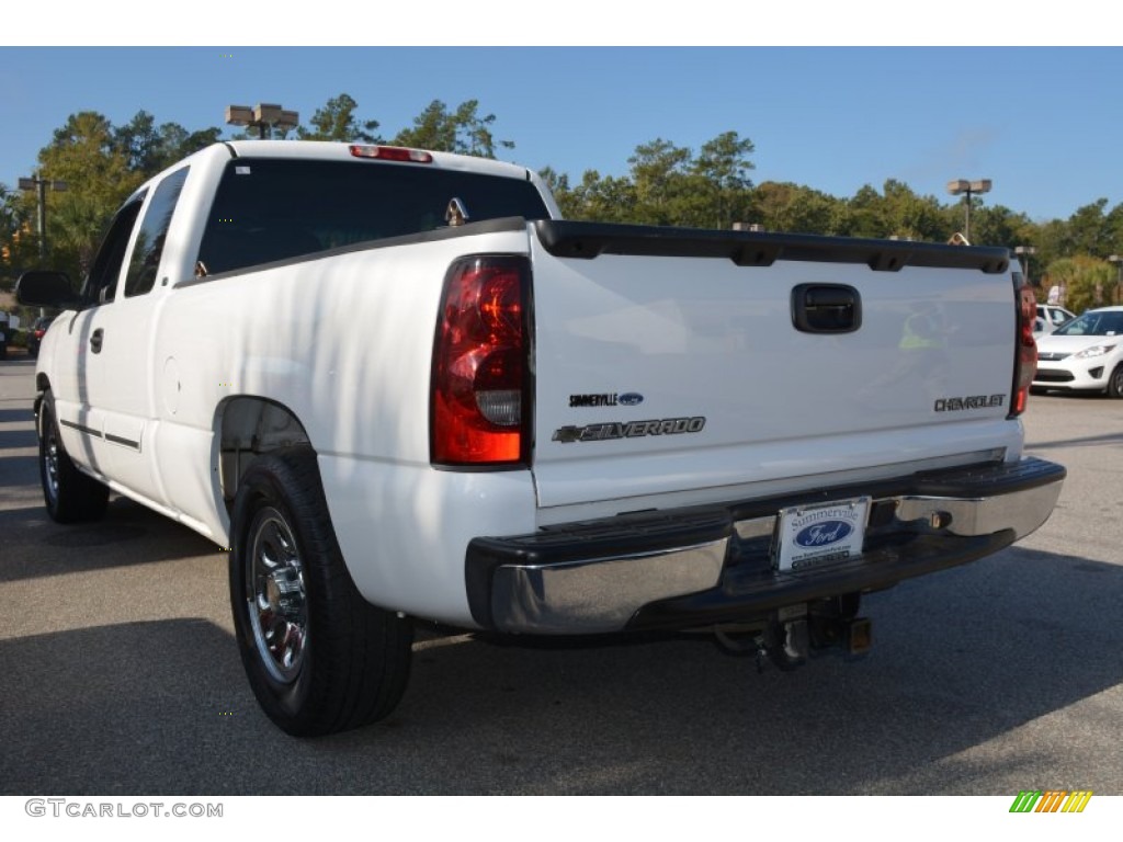 2005 Silverado 1500 LS Extended Cab - Summit White / Dark Charcoal photo #5