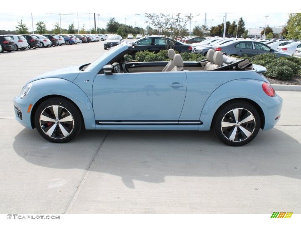 2015 Beetle R Line 2.0T Convertible - Denim Blue / Beige photo #5