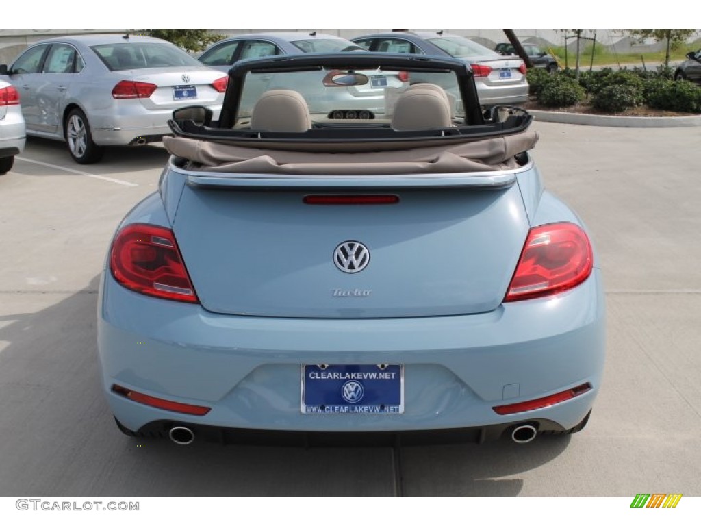 2015 Beetle R Line 2.0T Convertible - Denim Blue / Beige photo #7