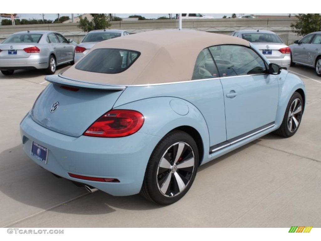 2015 Beetle R Line 2.0T Convertible - Denim Blue / Beige photo #12