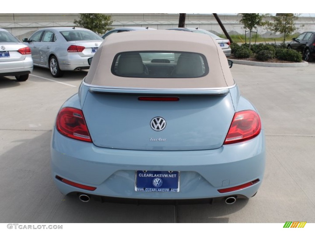 2015 Beetle R Line 2.0T Convertible - Denim Blue / Beige photo #13