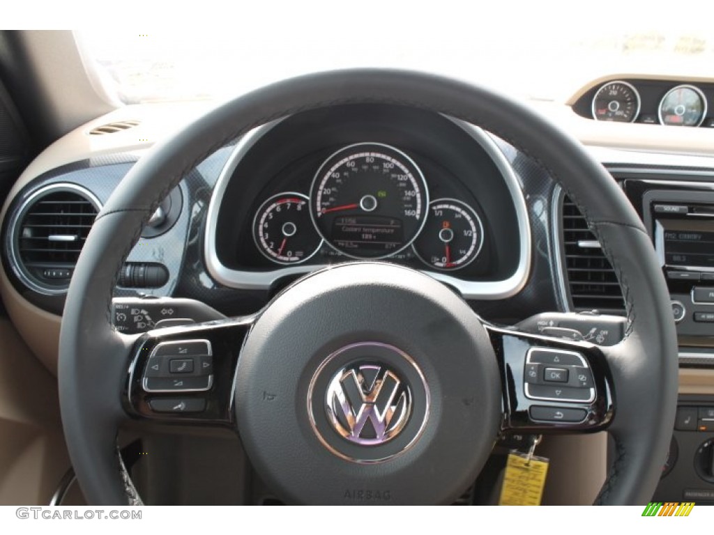 2015 Beetle R Line 2.0T Convertible - Denim Blue / Beige photo #26