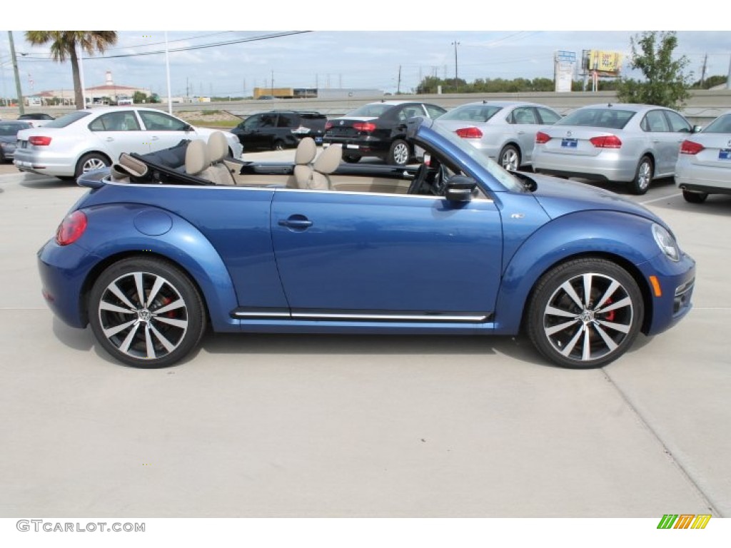 Reef Blue Metallic 2015 Volkswagen Beetle R Line 2.0T Convertible Exterior Photo #98627259