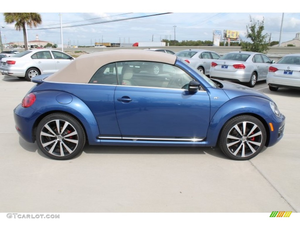 Reef Blue Metallic 2015 Volkswagen Beetle R Line 2.0T Convertible Exterior Photo #98627289