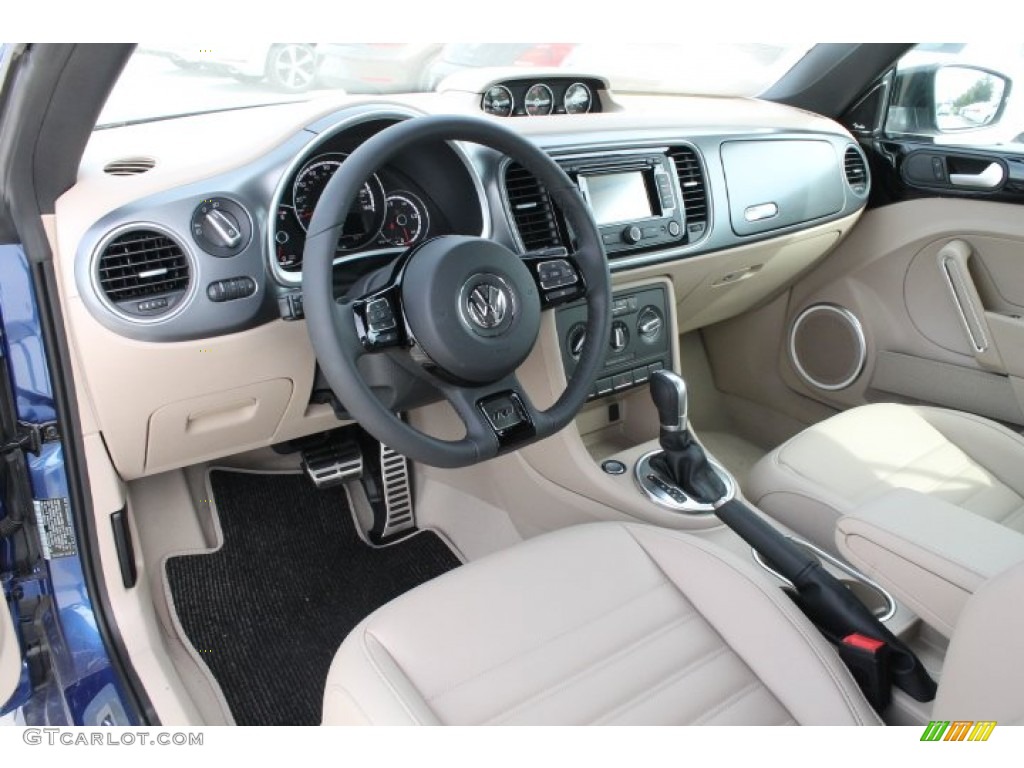 Beige Interior 2015 Volkswagen Beetle R Line 2.0T Convertible Photo #98627358