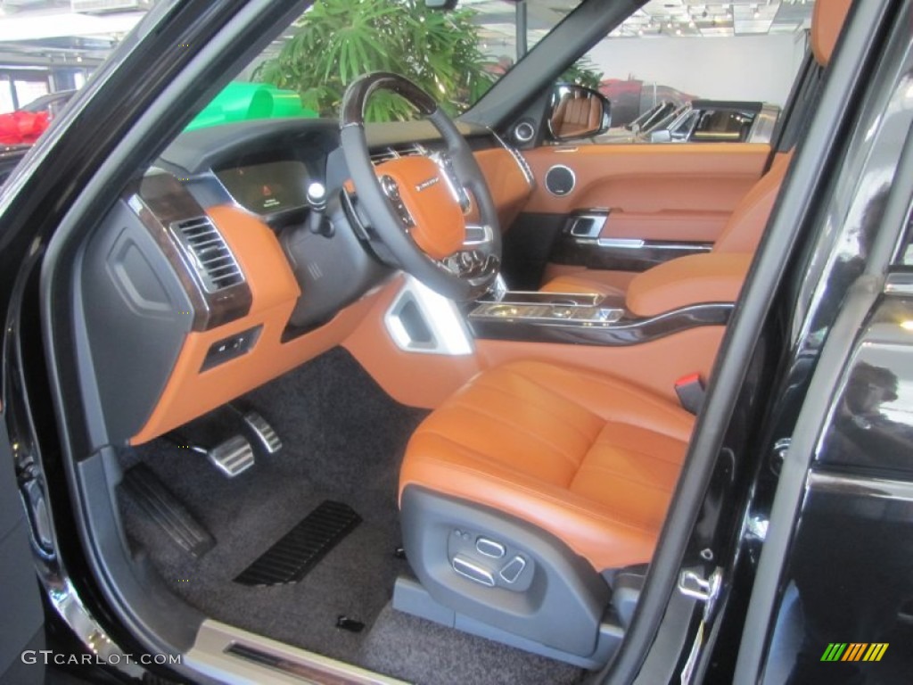 Tan/Ebony Interior 2014 Land Rover Range Rover Autobiography Photo #98628219