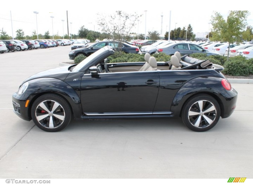 Deep Black Pearl 2015 Volkswagen Beetle R Line 2.0T Convertible Exterior Photo #98628741