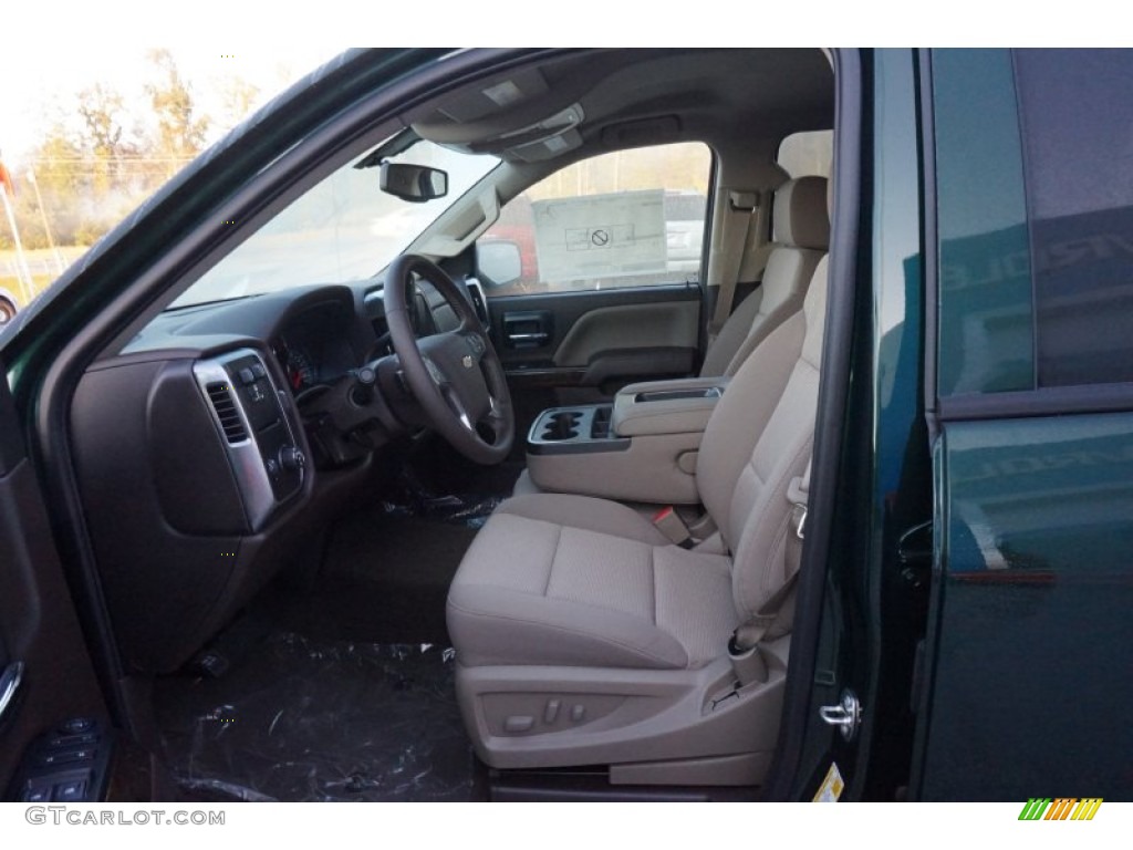 2015 Silverado 1500 LT Crew Cab - Rainforest Green Metallic / Cocoa/Dune photo #9