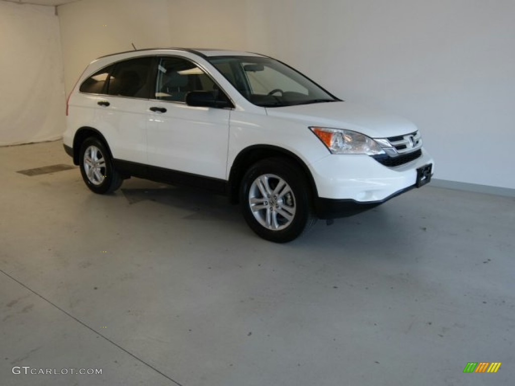 2011 CR-V EX - Taffeta White / Gray photo #4