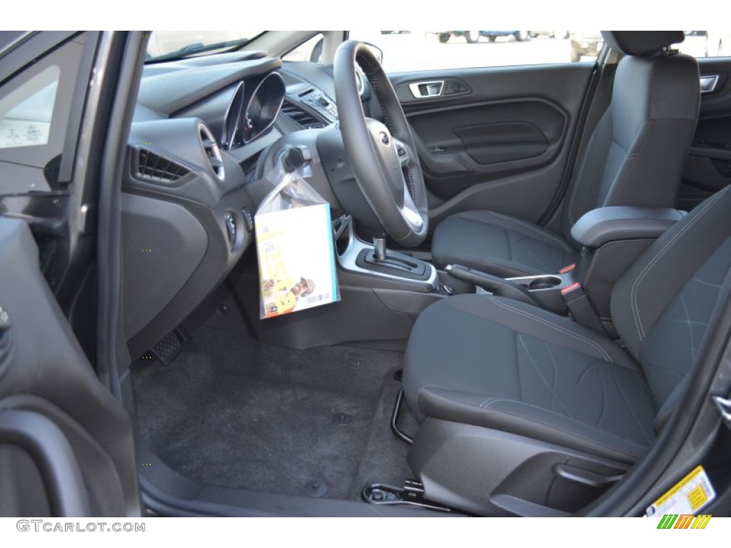 2015 Fiesta SE Hatchback - Magnetic Metallic / Charcoal Black photo #6
