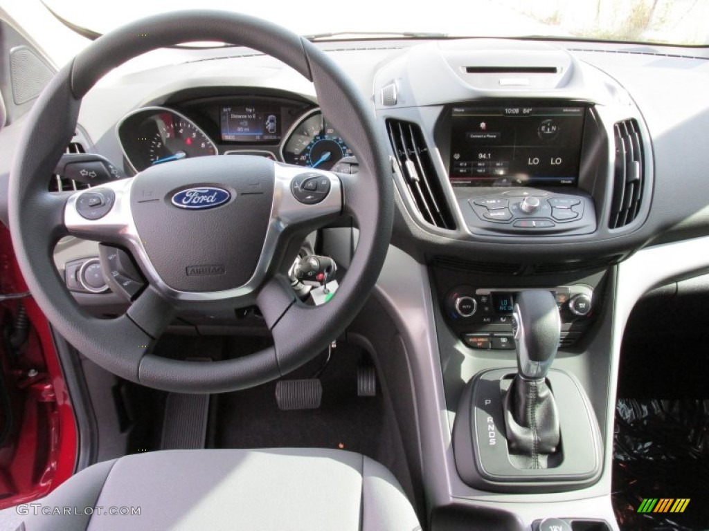2015 Ford Escape SE Charcoal Black Dashboard Photo #98636391