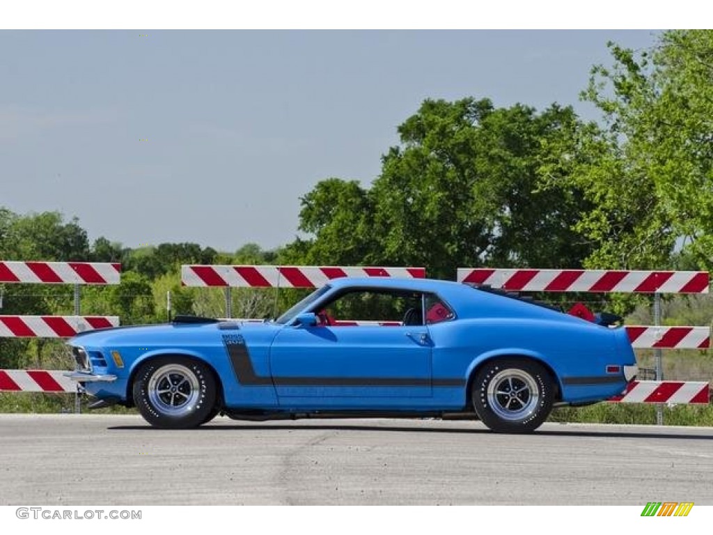 Grabber Blue 1970 Ford Mustang BOSS 302 Exterior Photo #98638079