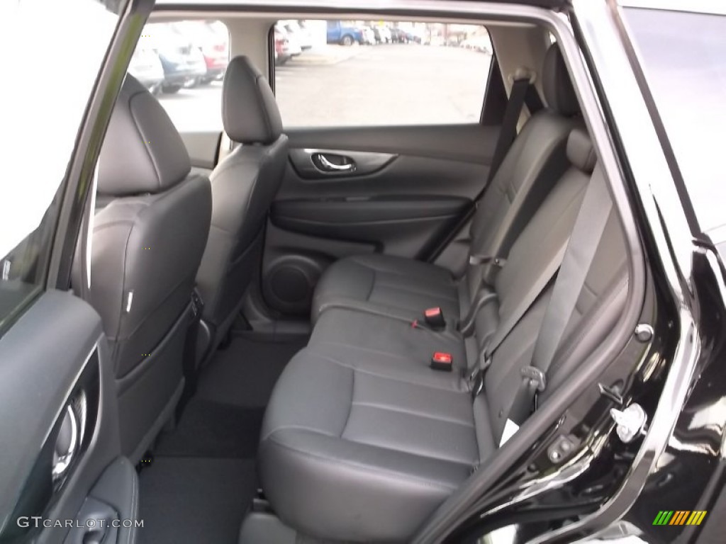 Charcoal Interior 2015 Nissan Rogue SL AWD Photo #98638091