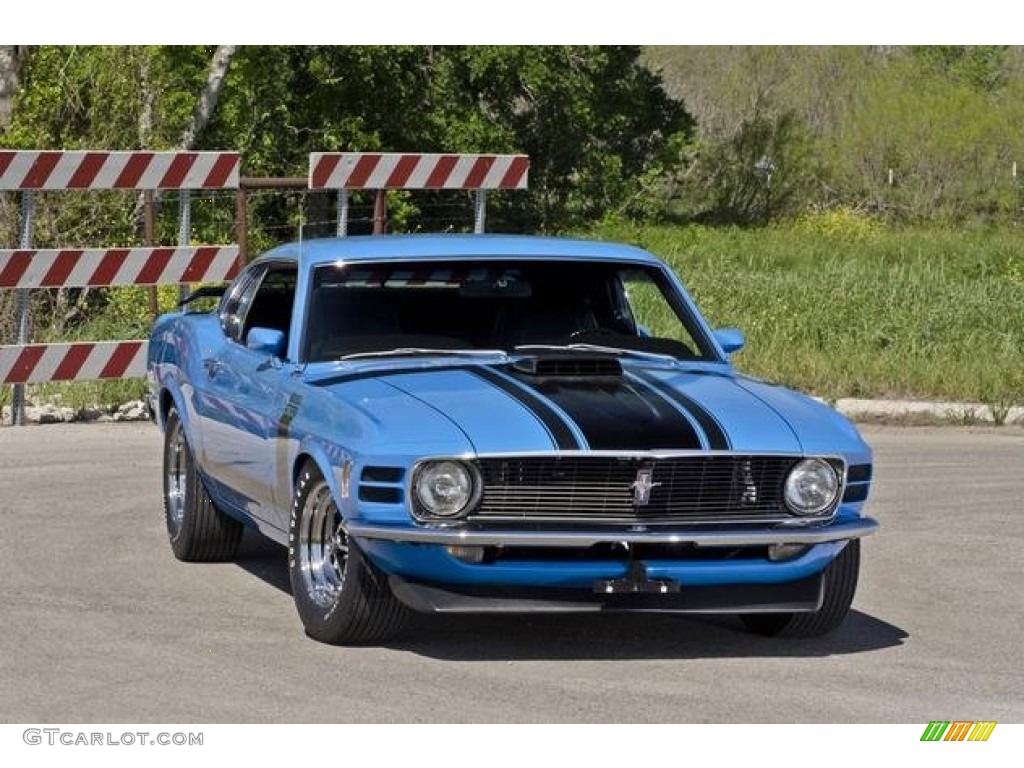 Grabber Blue 1970 Ford Mustang BOSS 302 Exterior Photo #98638103