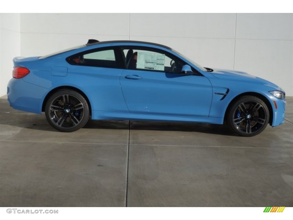 Yas Marina Blue Metallic 2015 BMW M4 Coupe Exterior Photo #98640334