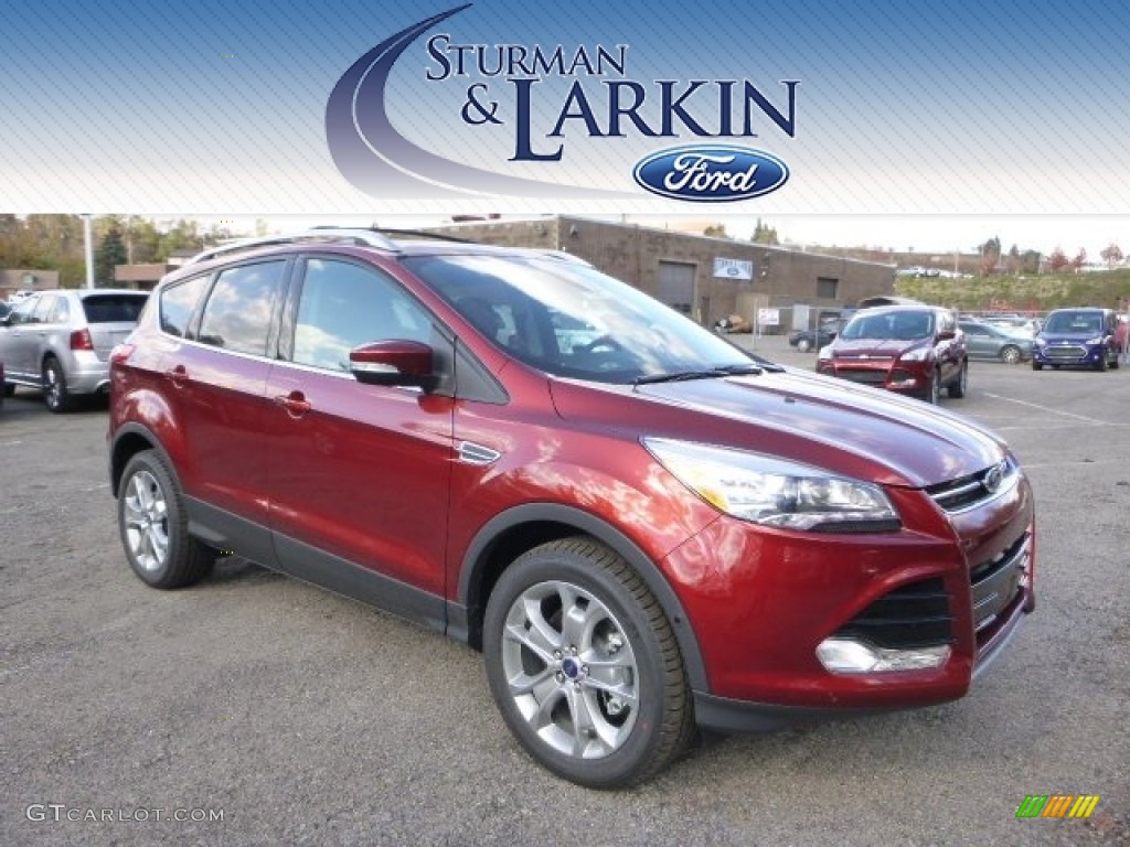 2015 Escape Titanium 4WD - Sunset Metallic / Charcoal Black photo #1