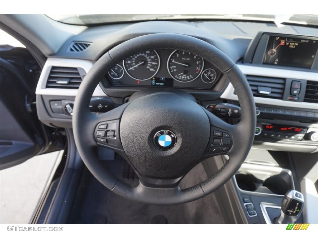2015 3 Series 320i Sedan - Jet Black / Black photo #9