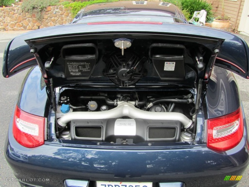 2012 911 Turbo Coupe - Dark Blue Metallic / Black/Titanium Blue photo #19