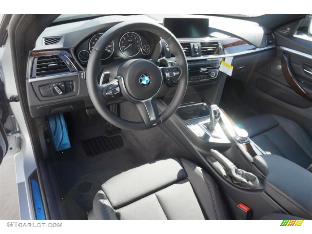 Black Interior 2015 BMW 4 Series 435i Gran Coupe Photo #98641343