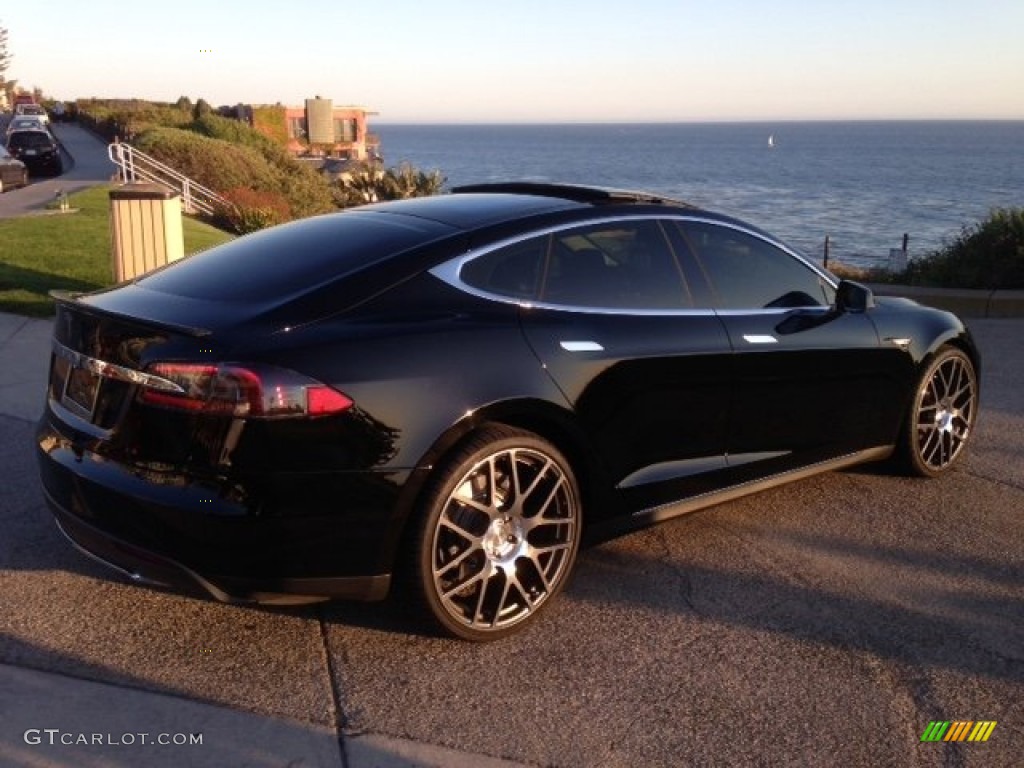 Black 2013 Tesla Model S P85 Performance Exterior Photo #98641685