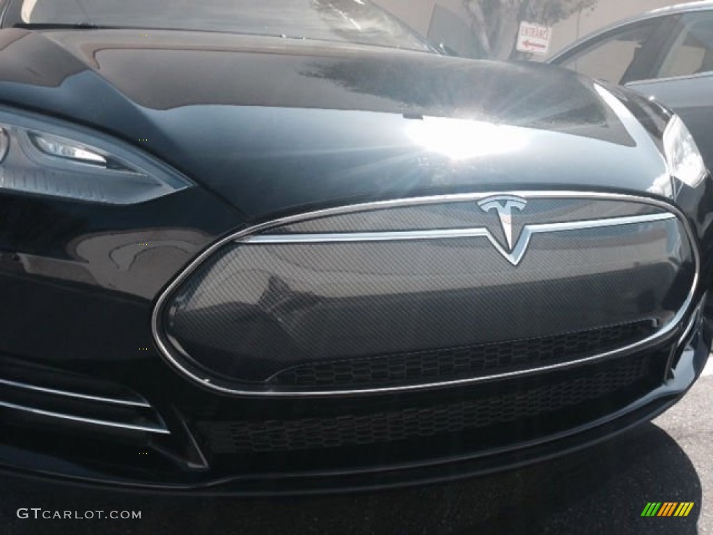 2013 Model S P85 Performance - Black / Black photo #12