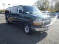 2014 Dark Green Metallic Chevrolet Express 3500 Passenger Extended LT  photo #3