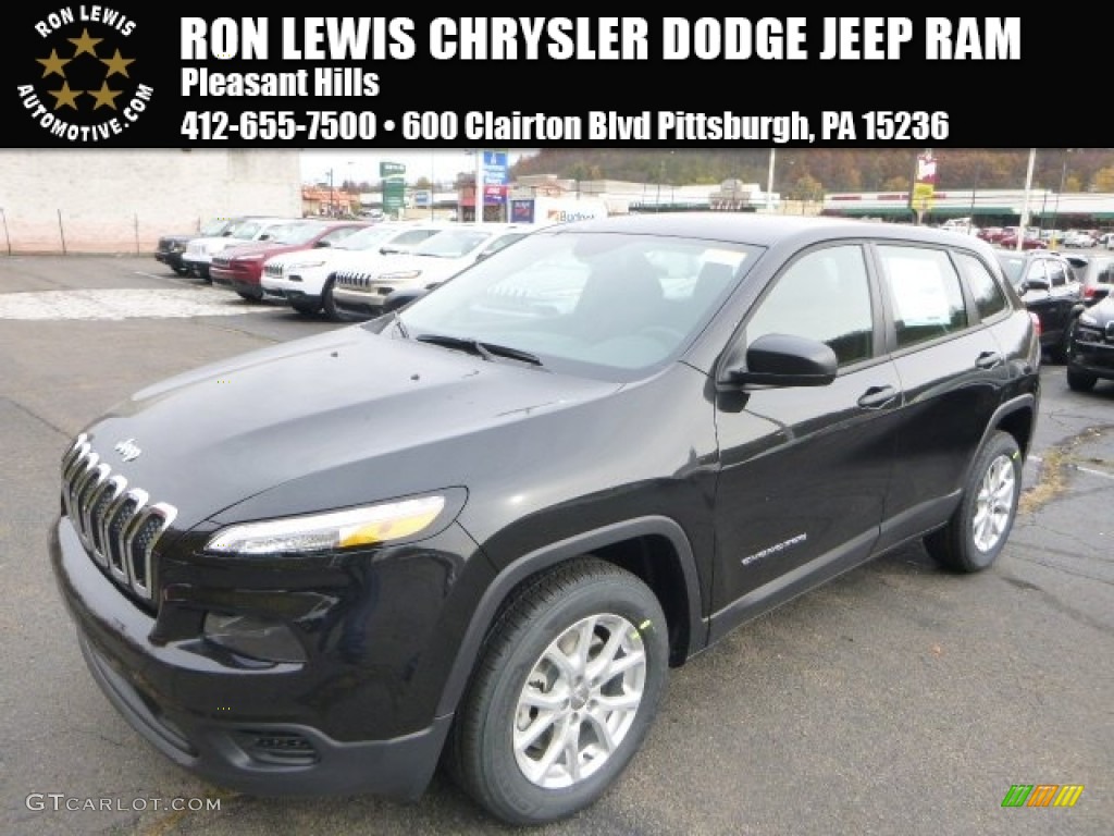 2015 Cherokee Sport - Brilliant Black Crystal Pearl / Black photo #1