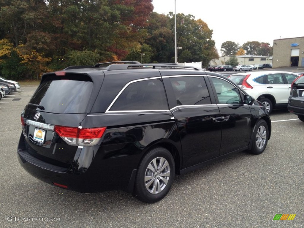 2014 Odyssey EX - Crystal Black Pearl / Gray photo #2