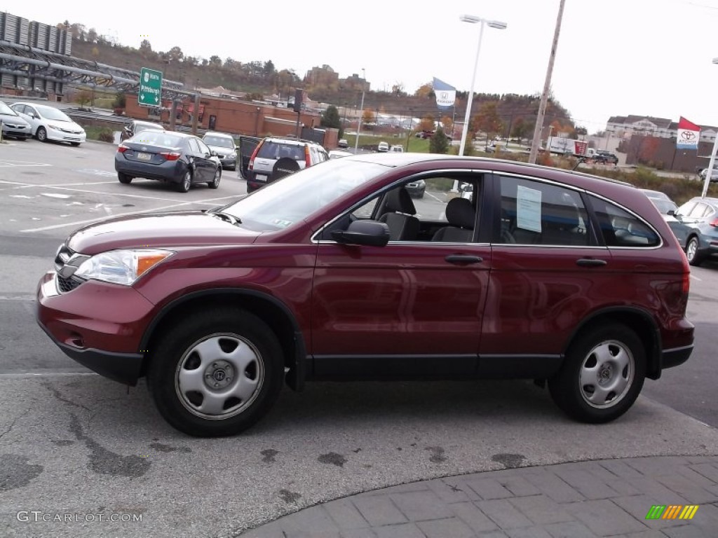 2011 CR-V LX 4WD - Tango Red Pearl / Gray photo #6