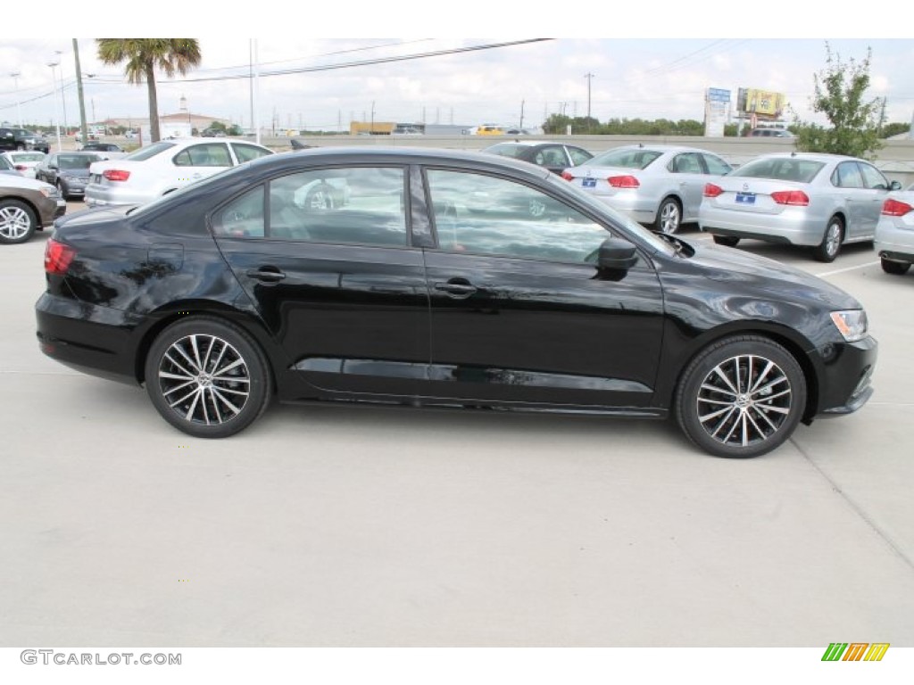 2015 Jetta Sport Sedan - Black / Ceramique/Titan Black photo #9