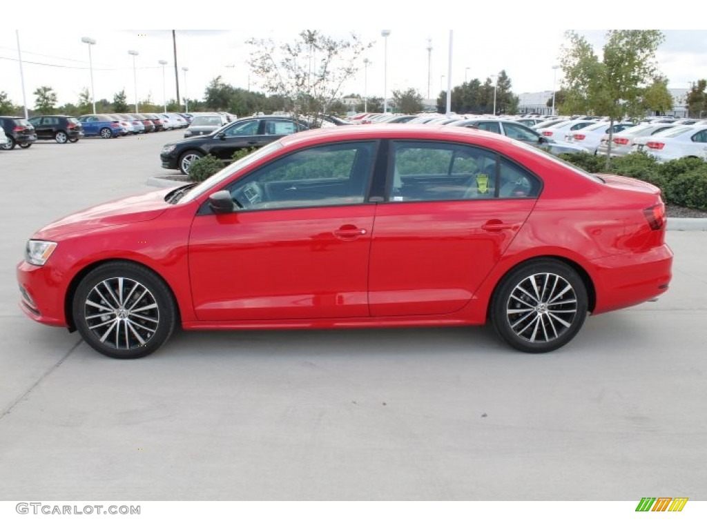 Tornado Red 2015 Volkswagen Jetta Sport Sedan Exterior Photo #98649437