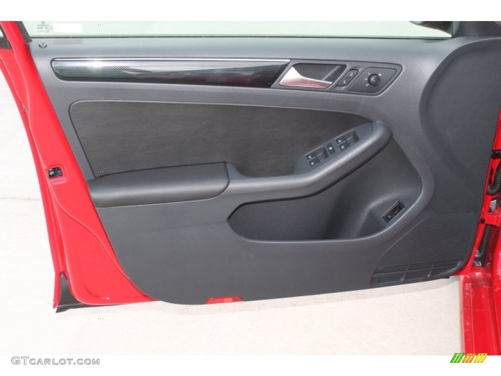 2015 Volkswagen Jetta Sport Sedan Ceramique/Titan Black Door Panel Photo #98649572