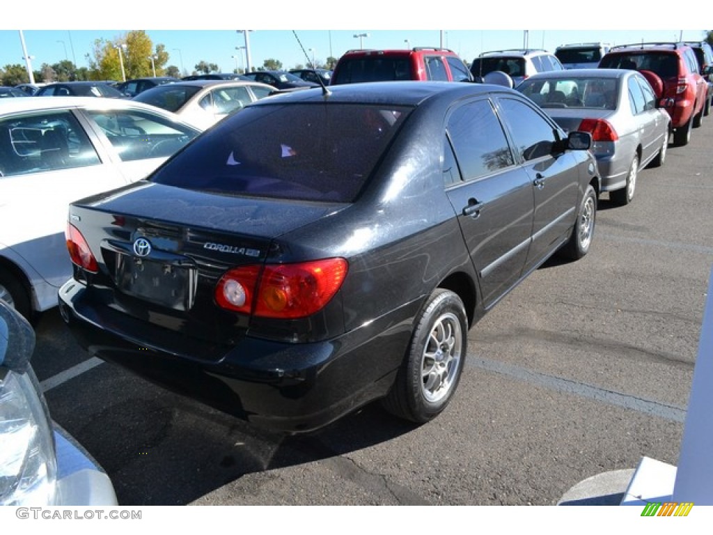 2004 Corolla CE - Black / Light Gray photo #2