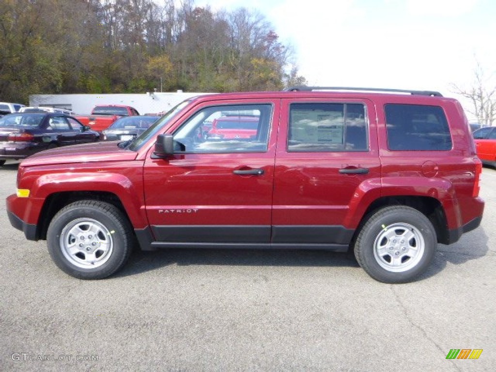 Deep Cherry Red Crystal Pearl 2015 Jeep Patriot Sport Exterior Photo #98651108