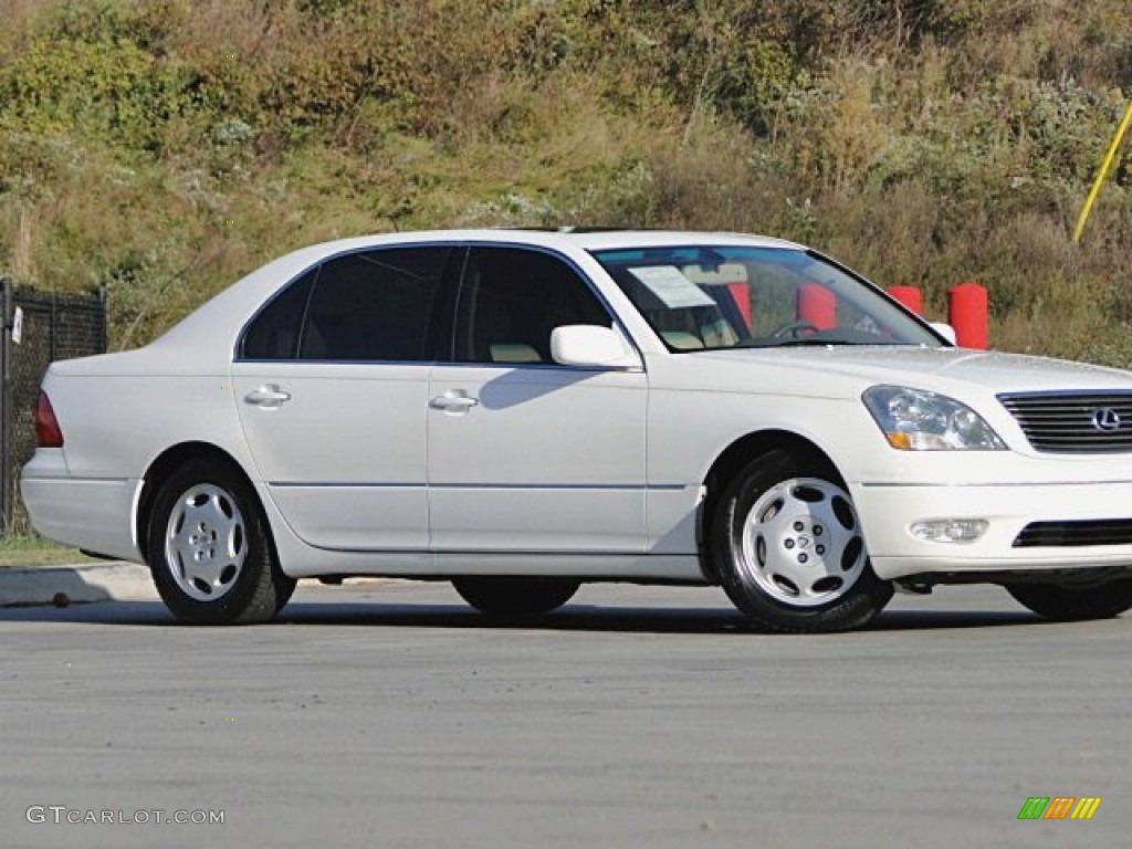 2001 LS 430 - Crystal White / Ivory photo #47