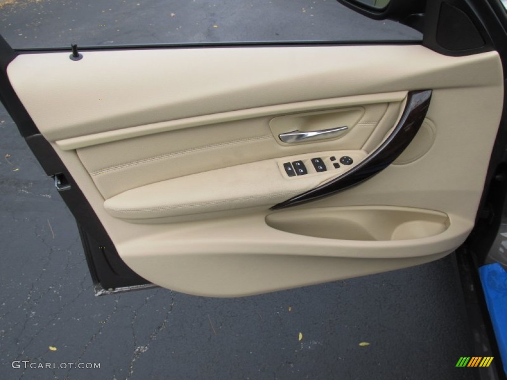 2015 BMW 3 Series 328i xDrive Sedan Venetian Beige Door Panel Photo #98653154