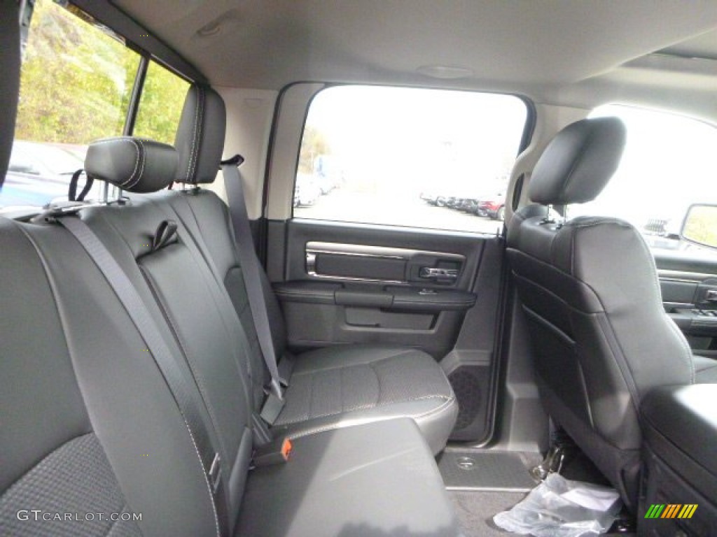 Black Interior 2015 Ram 1500 Sport Crew Cab 4x4 Photo #98654855