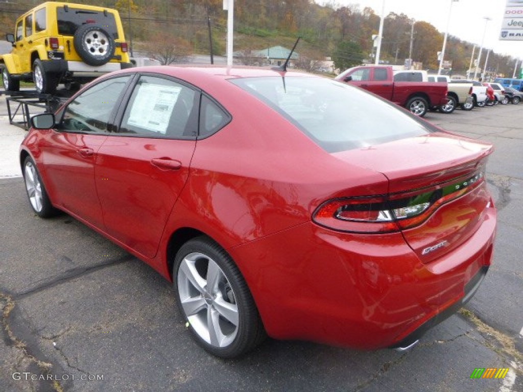 2015 Dart GT - Redline Red 2 Coat Pearl / Black/Ruby Red Accent Stitching photo #3