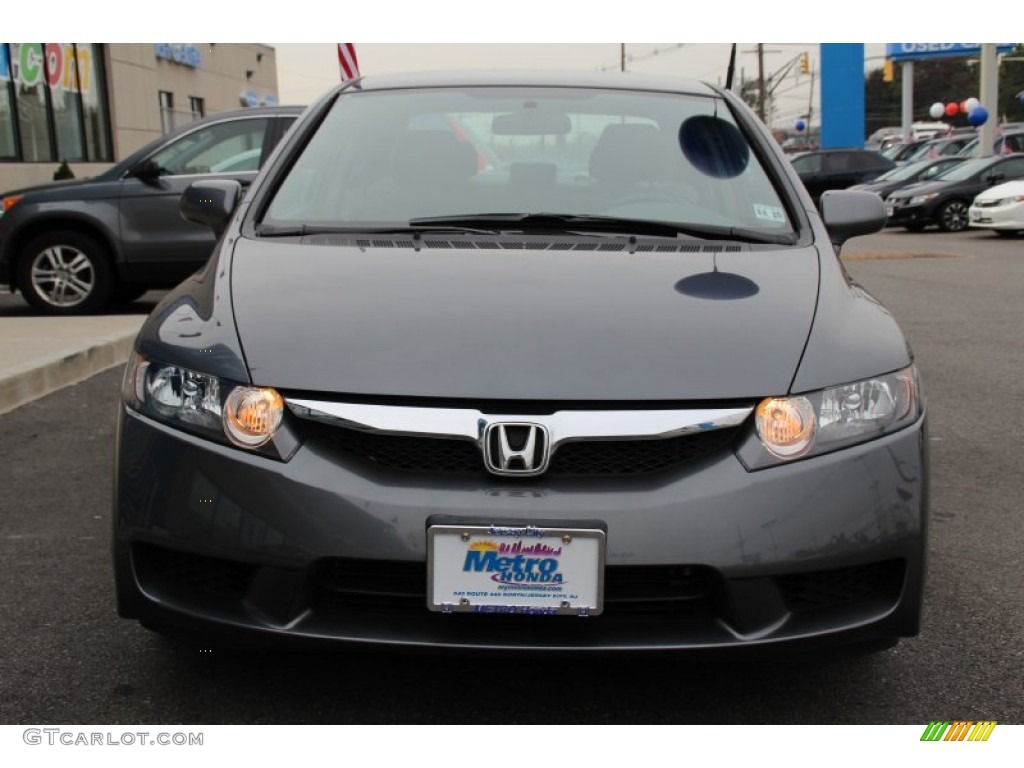 2011 Civic LX Sedan - Polished Metal Metallic / Gray photo #2