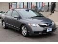 2011 Polished Metal Metallic Honda Civic LX Sedan  photo #3