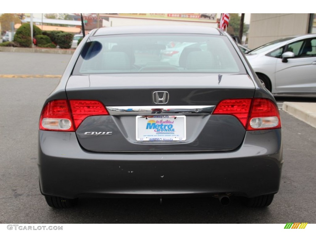 2011 Civic LX Sedan - Polished Metal Metallic / Gray photo #6