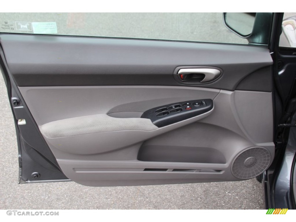2011 Civic LX Sedan - Polished Metal Metallic / Gray photo #9