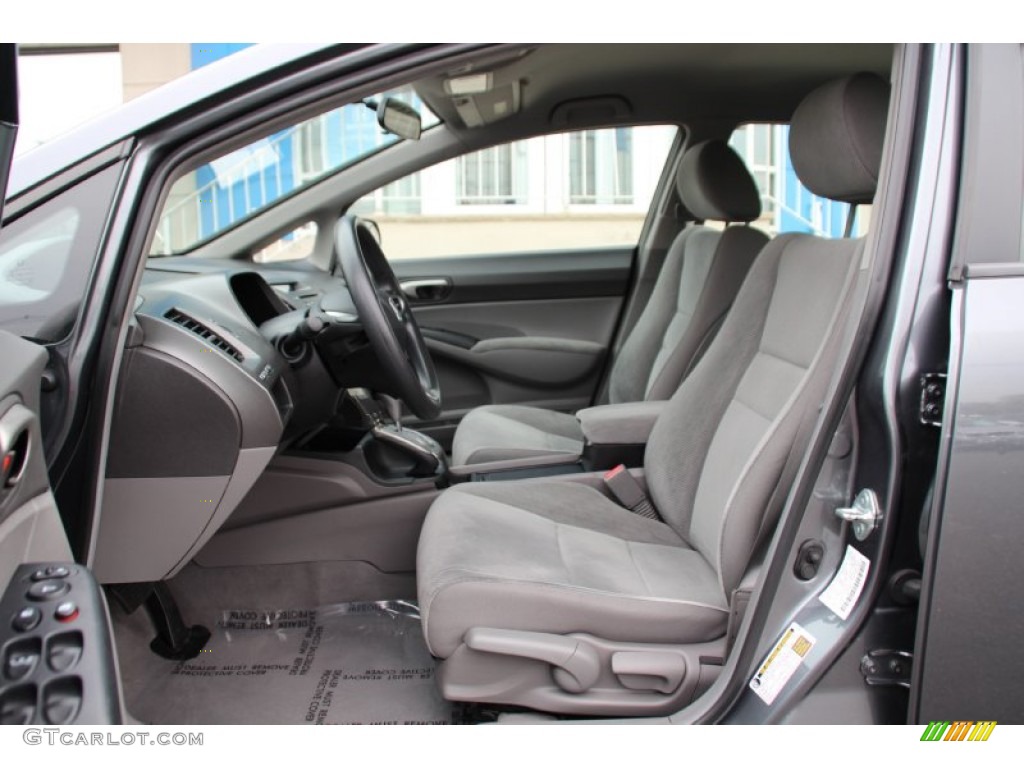 2011 Civic LX Sedan - Polished Metal Metallic / Gray photo #12