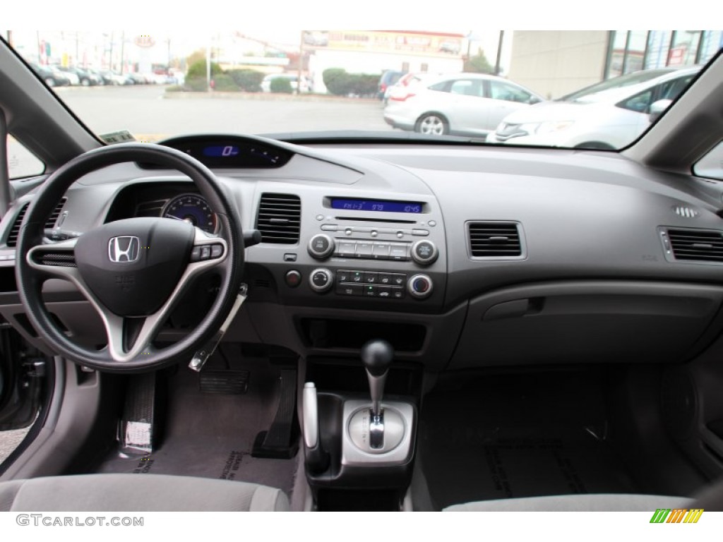 2011 Civic LX Sedan - Polished Metal Metallic / Gray photo #13