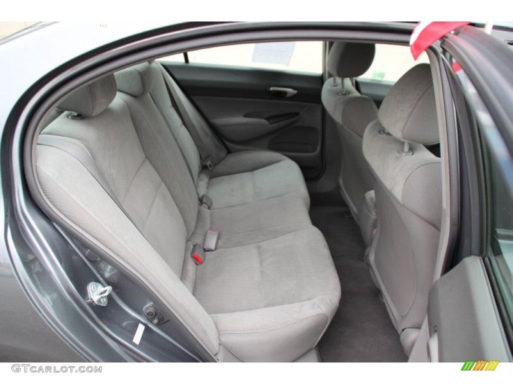 2011 Civic LX Sedan - Polished Metal Metallic / Gray photo #22