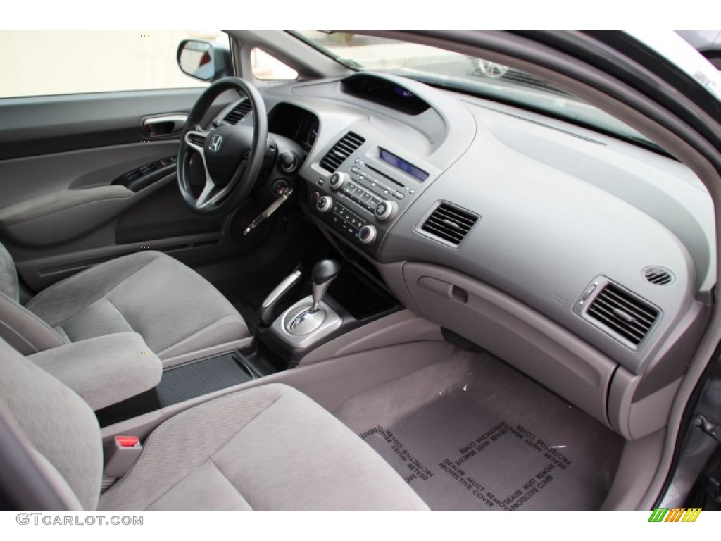 2011 Civic LX Sedan - Polished Metal Metallic / Gray photo #24